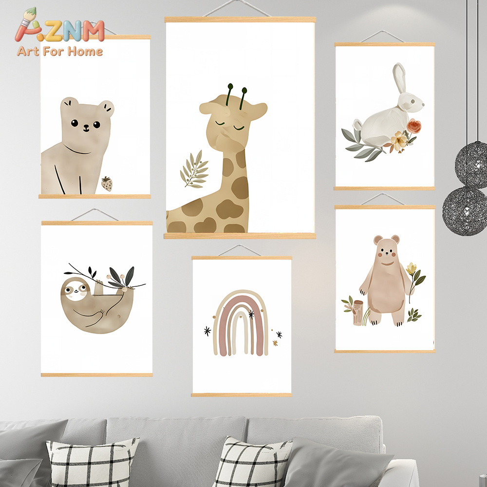 Baby Nursery Neutral - AZNM – toile murale neutre style