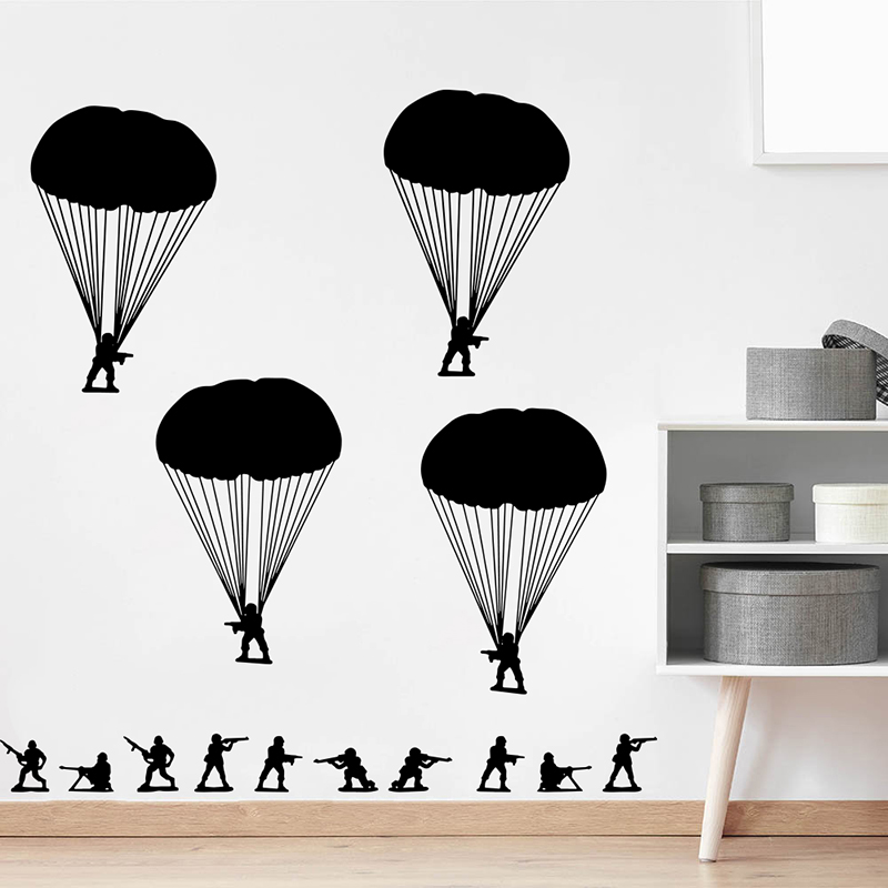 Baby Nursery Panelling - Autocollant mural de l'armée pour hommes,