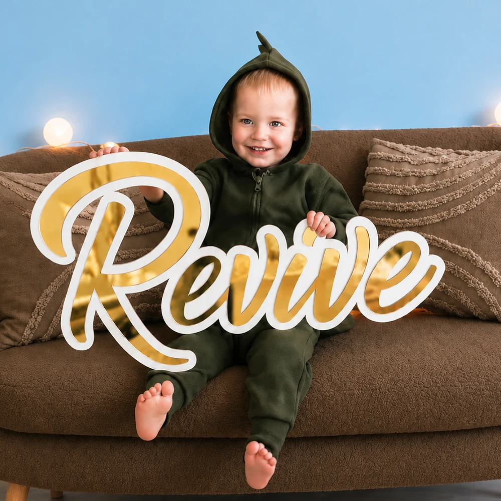 Baby Nursery Stores - Panneau de nom personnalisé en acrylique