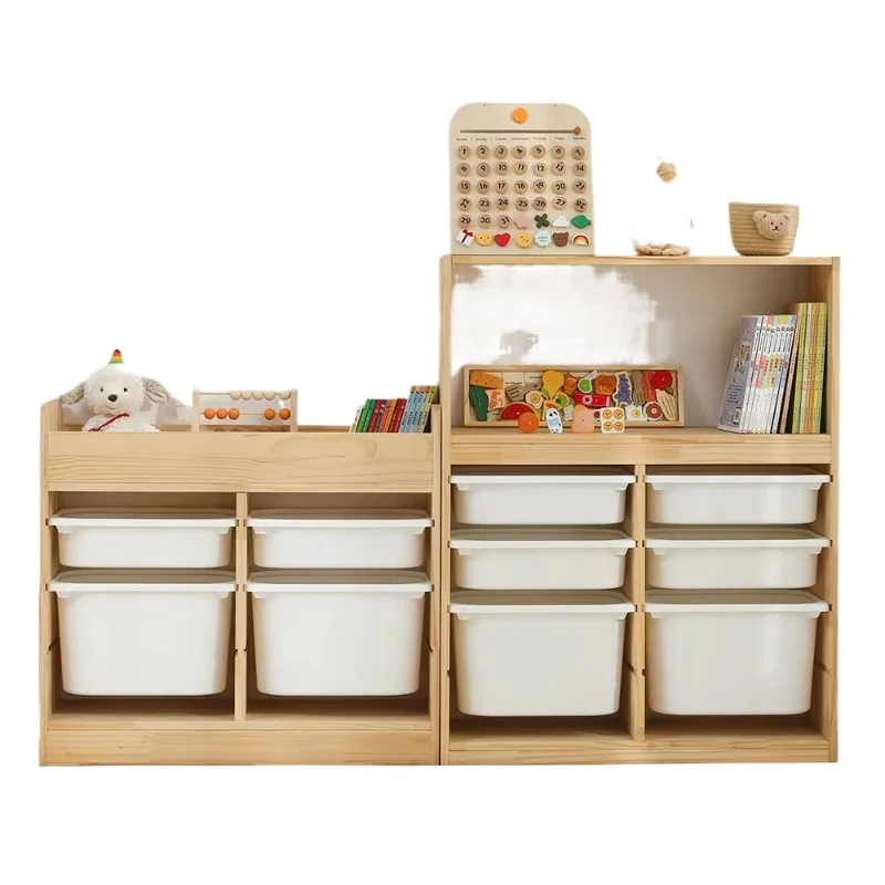 Baby Nursery Bookshelf - Meuble de rangement pour jouets d'enfants,