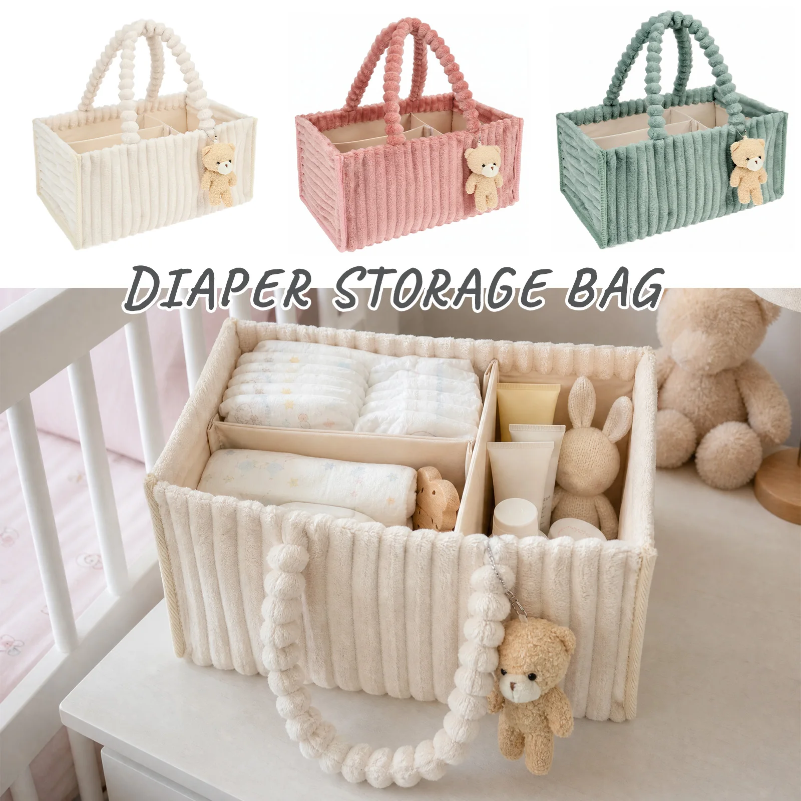 Diaper Caddy Organizer - Organisateur de couches pour bébé en