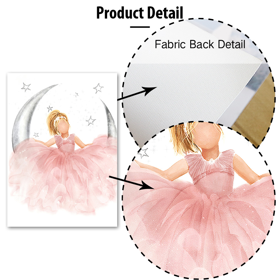 Toile murale d'ange rose pour  - Baby Nursery Decor Girl avis et prix