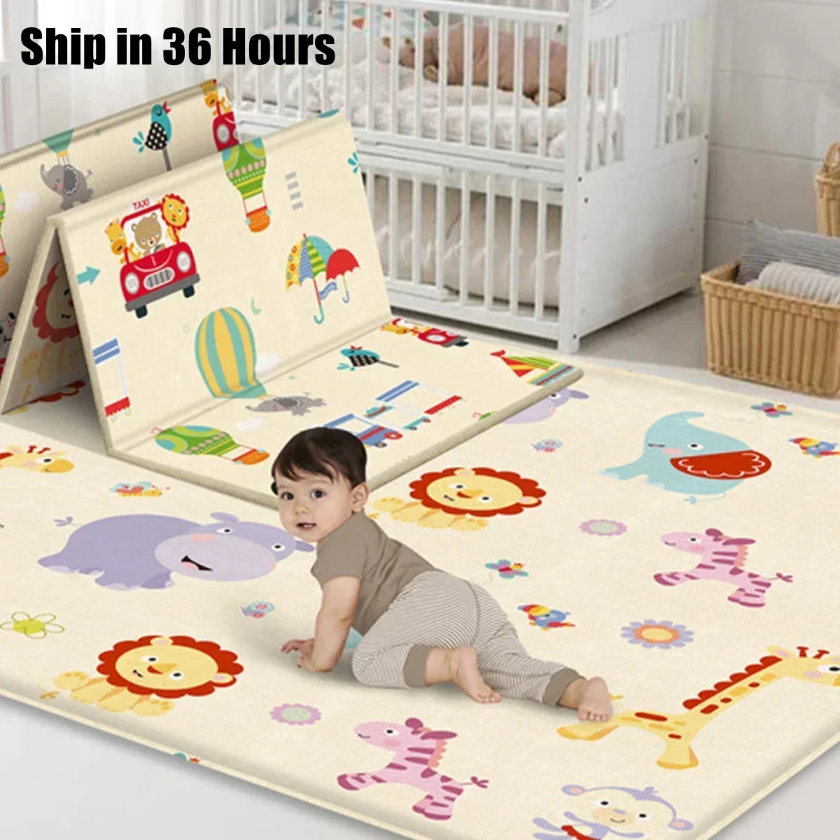 Tapis de jeu pliable non toxiq - Baby Nursery Rug avis et prix