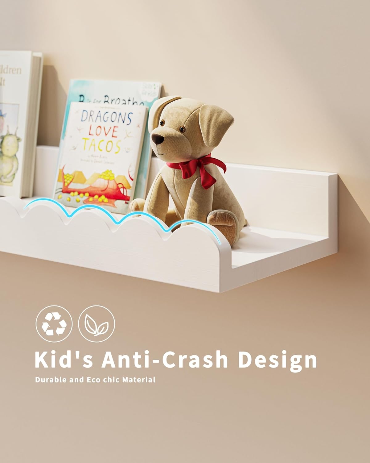 Ensemble de 4 étagères flottan - Baby Nursery Bookshelf avis et prix