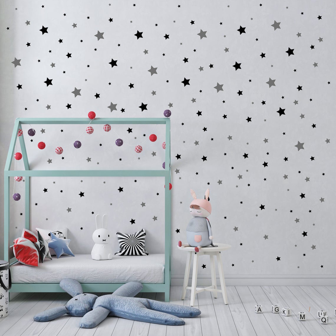 Autocollant Mural en Forme d'É - Baby Nursery Panelling avis et prix