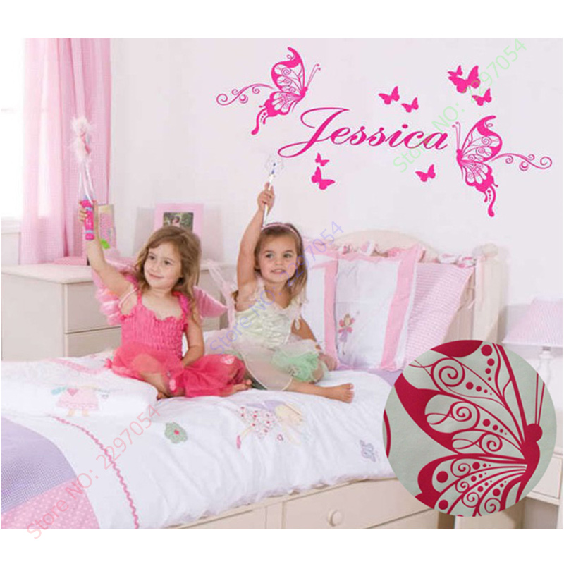 Papillons en vinyle avec nom p - Baby Nursery Panelling avis et prix