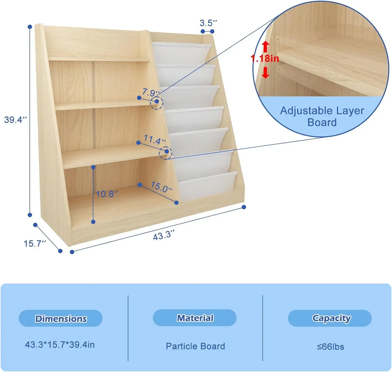 Étagère à livres pour enfants  - Baby Nursery Bookshelf avis et prix