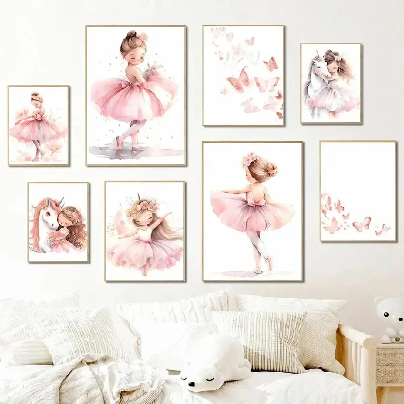 Affiche de ballerine rose, lic - Baby Nursery Decor Girl avis et prix