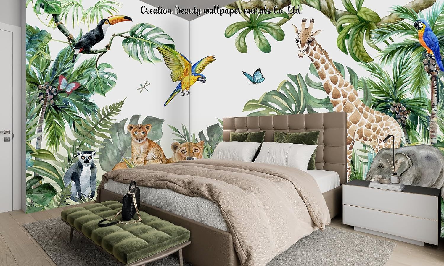 Papier peint mural animaux de  - Baby Nursery Mural Wallpaper avis et prix