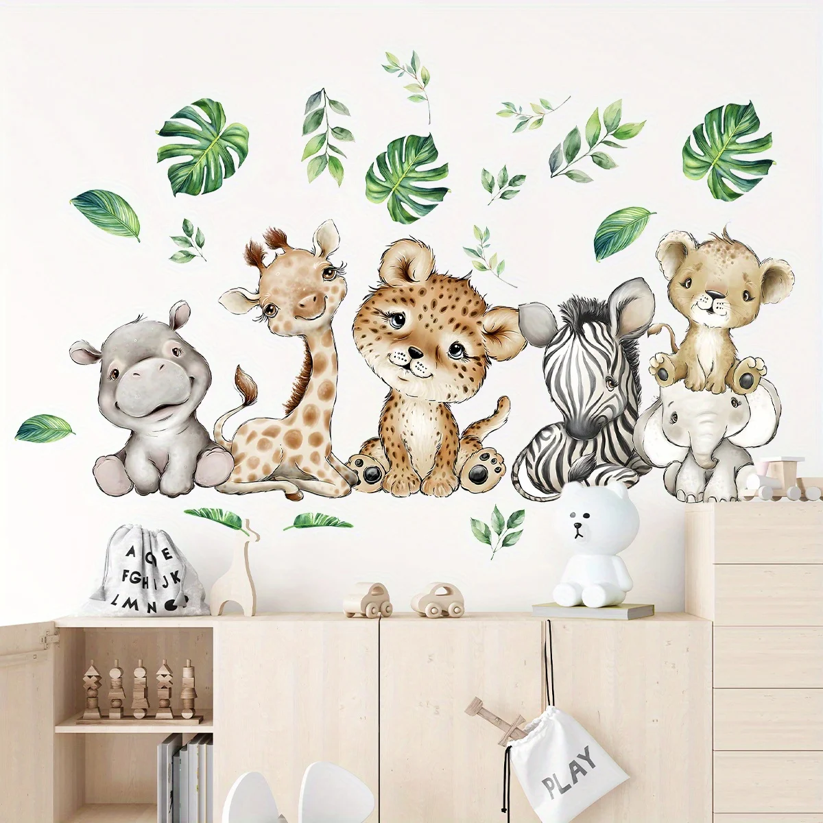 1PC dessin animé mignon hippop - Baby Nursery Vinyl avis et prix
