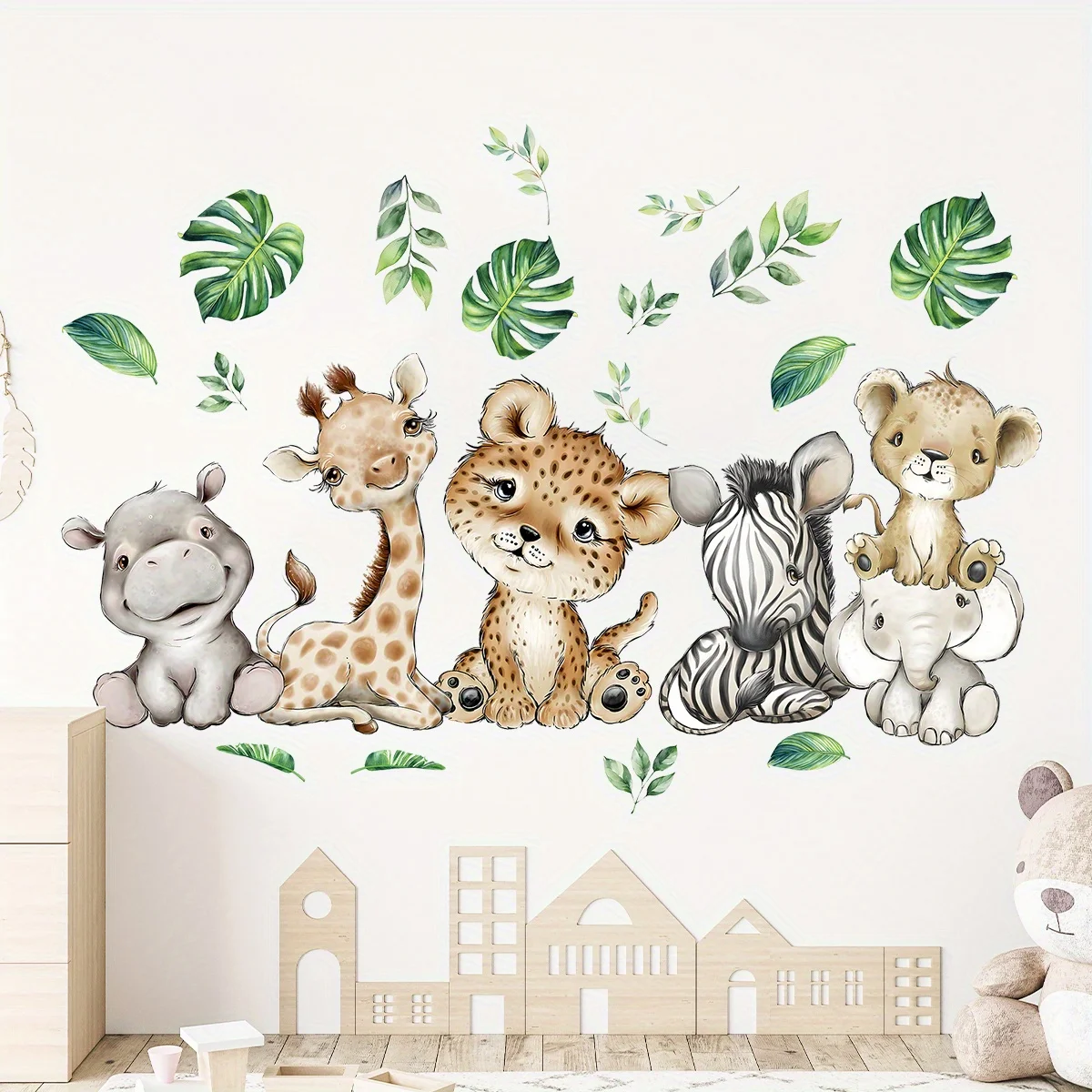 1PC dessin animé mignon hippop - Baby Nursery Vinyl avis et prix