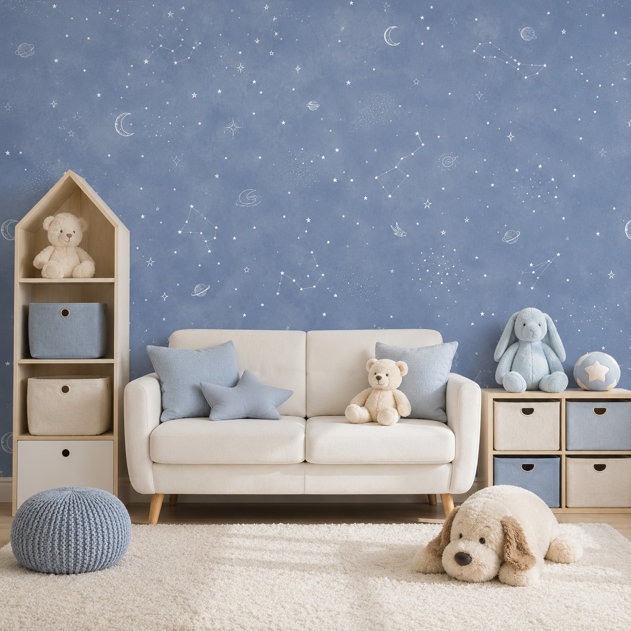 Papier peint autocollant ciel  - Baby Nursery Mural Wallpaper avis et prix