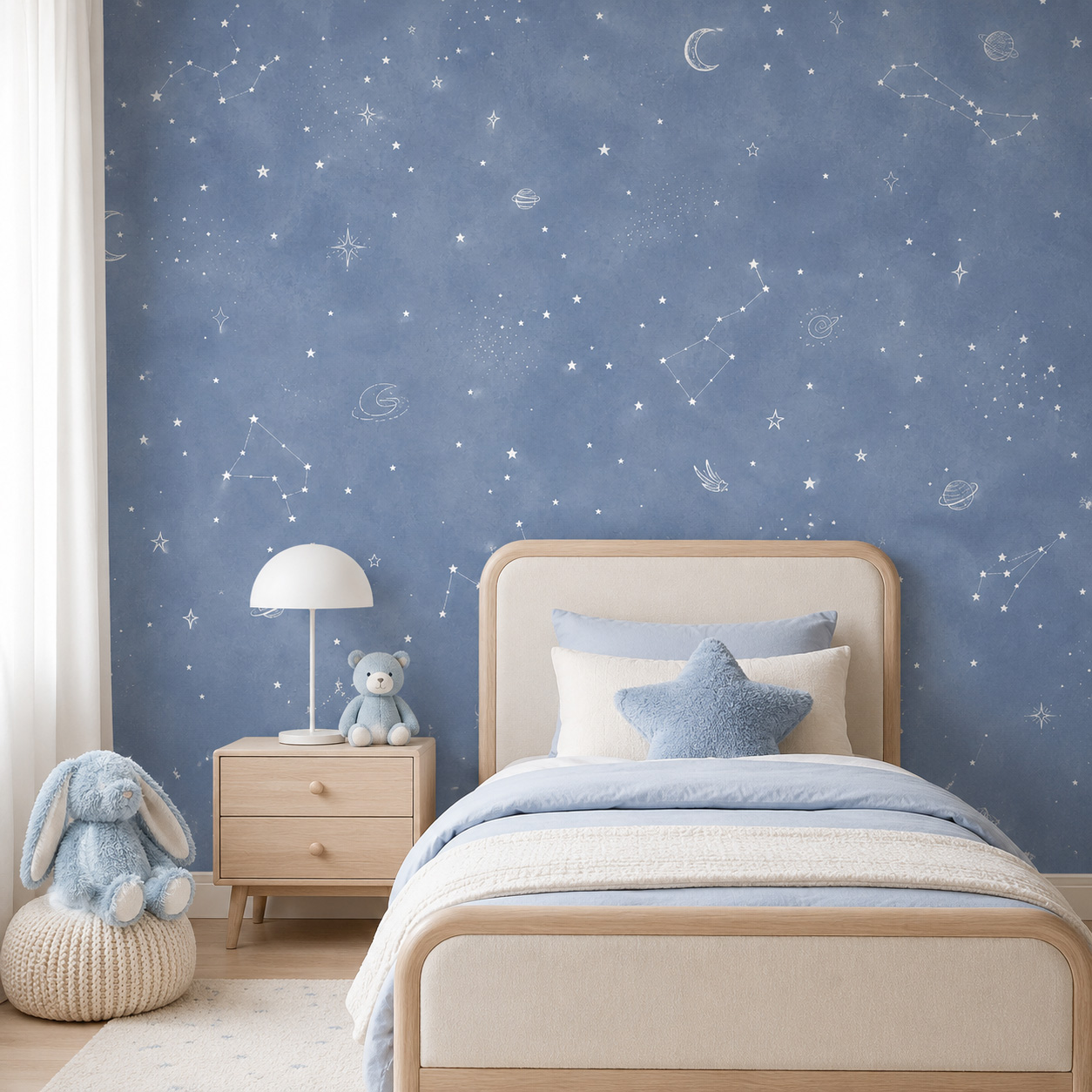 Papier peint autocollant ciel  - Baby Nursery Mural Wallpaper avis et prix