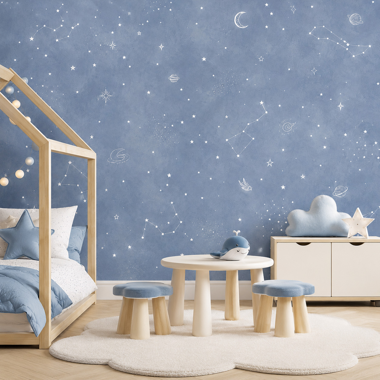 Papier peint autocollant ciel  - Baby Nursery Mural Wallpaper avis et prix