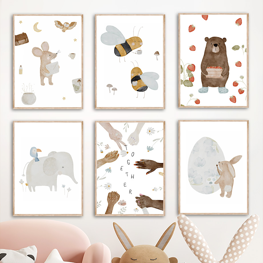 Affiches et impressions d'anim - Baby Nursery Elephant avis et prix