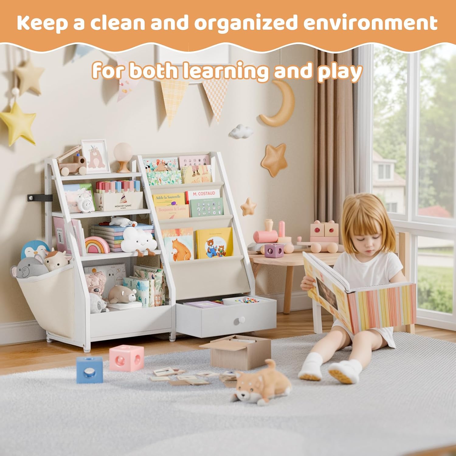 Étagère à livres et rangement  - Baby Nursery Bookshelf avis et prix