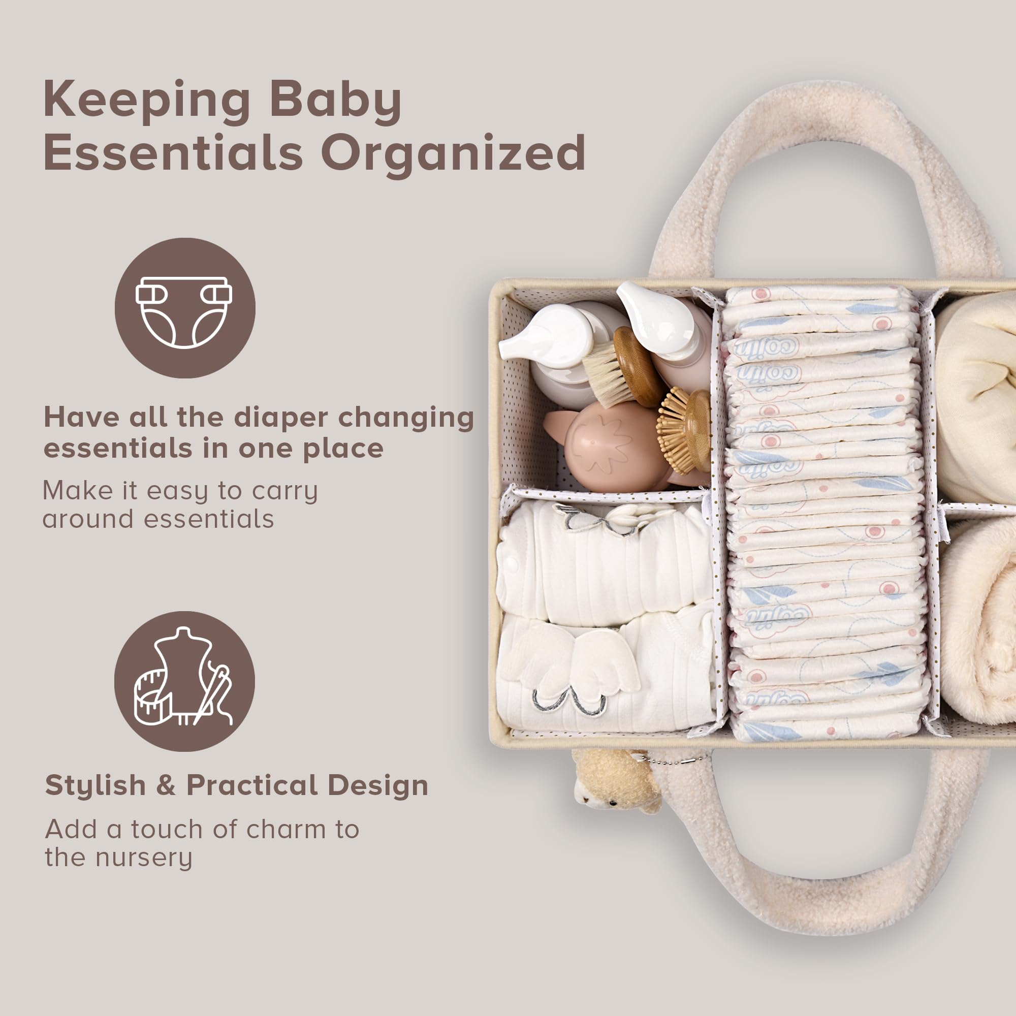 Organisateur de caddie à couch - Diaper Caddy Organizer avis et prix