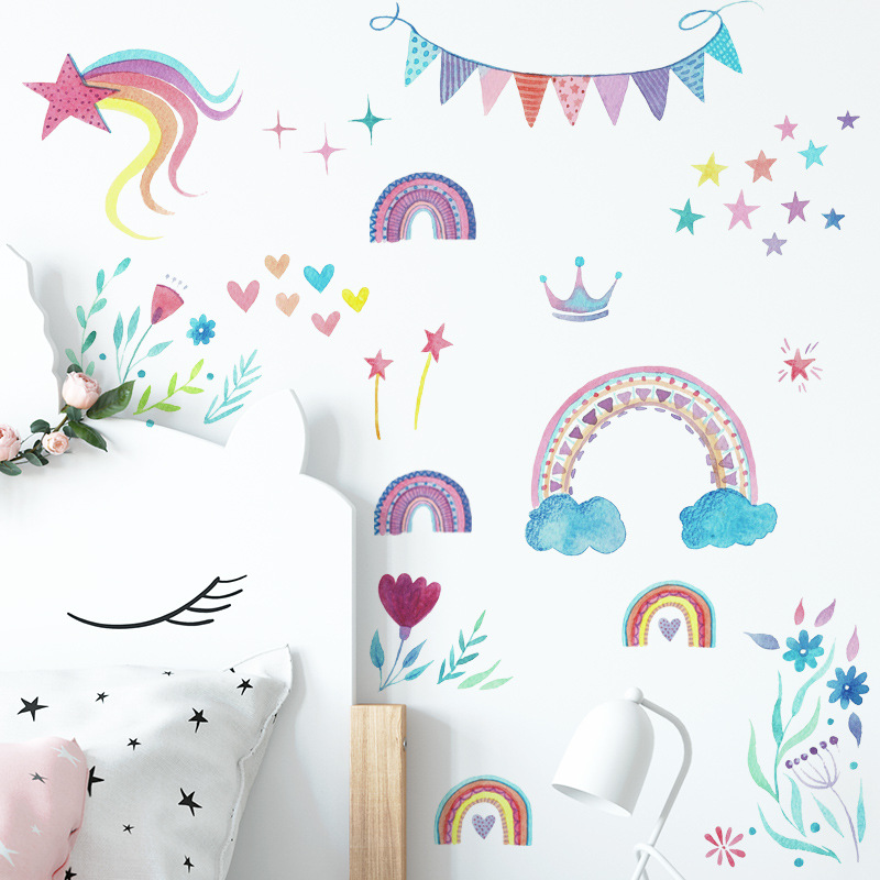 Autocollant mural étoiles arc- - Baby Nursery Mural Wallpaper avis et prix