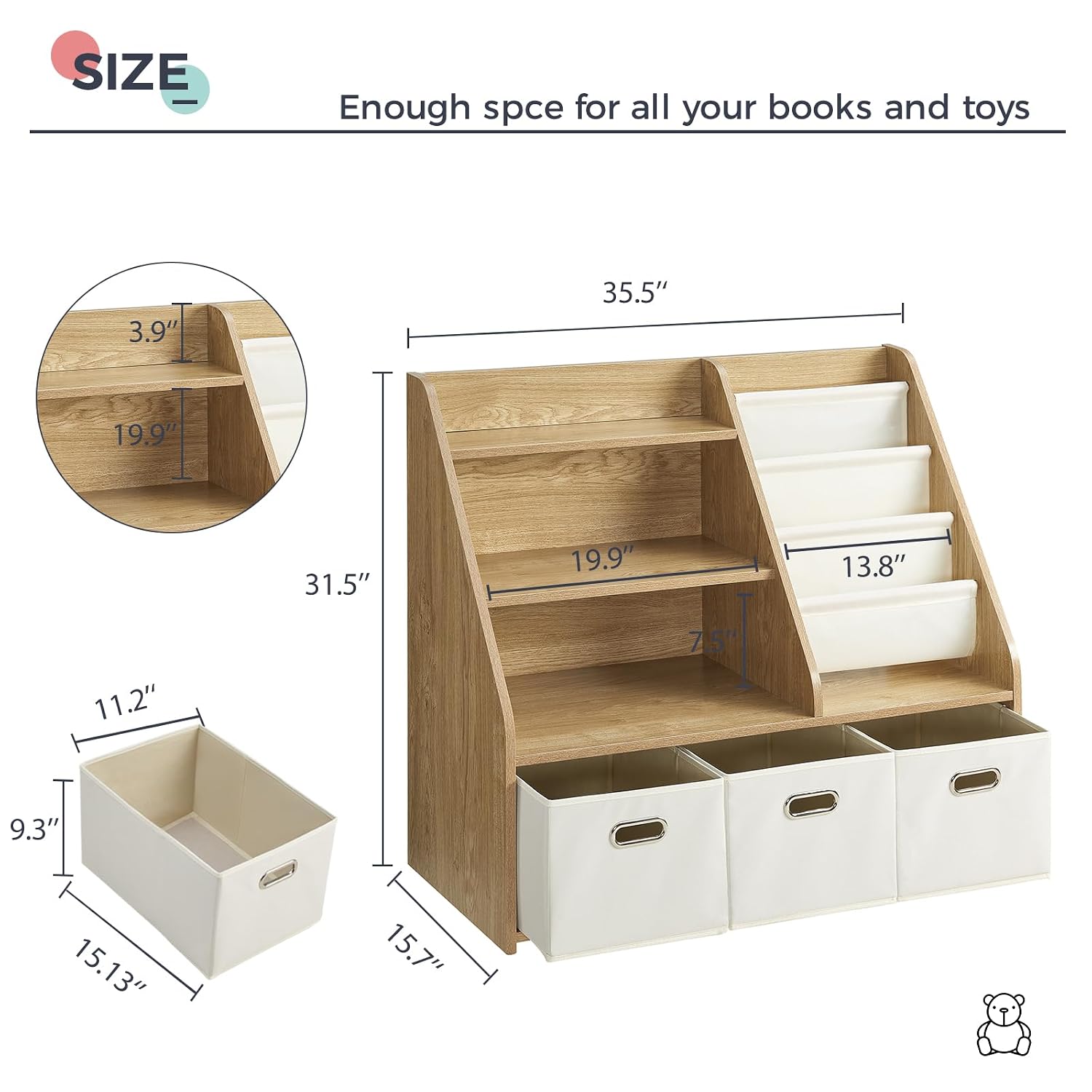 Étagère à livres et rangement  - Baby Nursery Bookshelf avis et prix