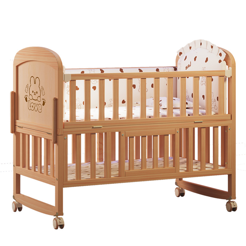 Lit bébé en bois massif, amovi - Baby Nursery With Queen Bed avis et prix