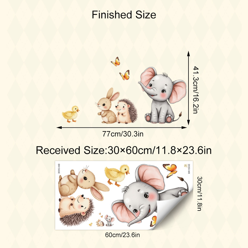 Autocollant mural d'animal de  - Baby Nursery Vinyl avis et prix