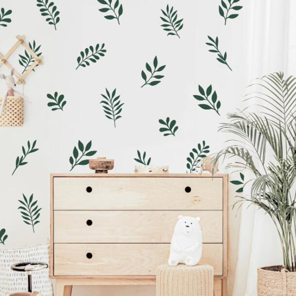 Autocollant mural botanique en - Baby Nursery Panelling avis et prix