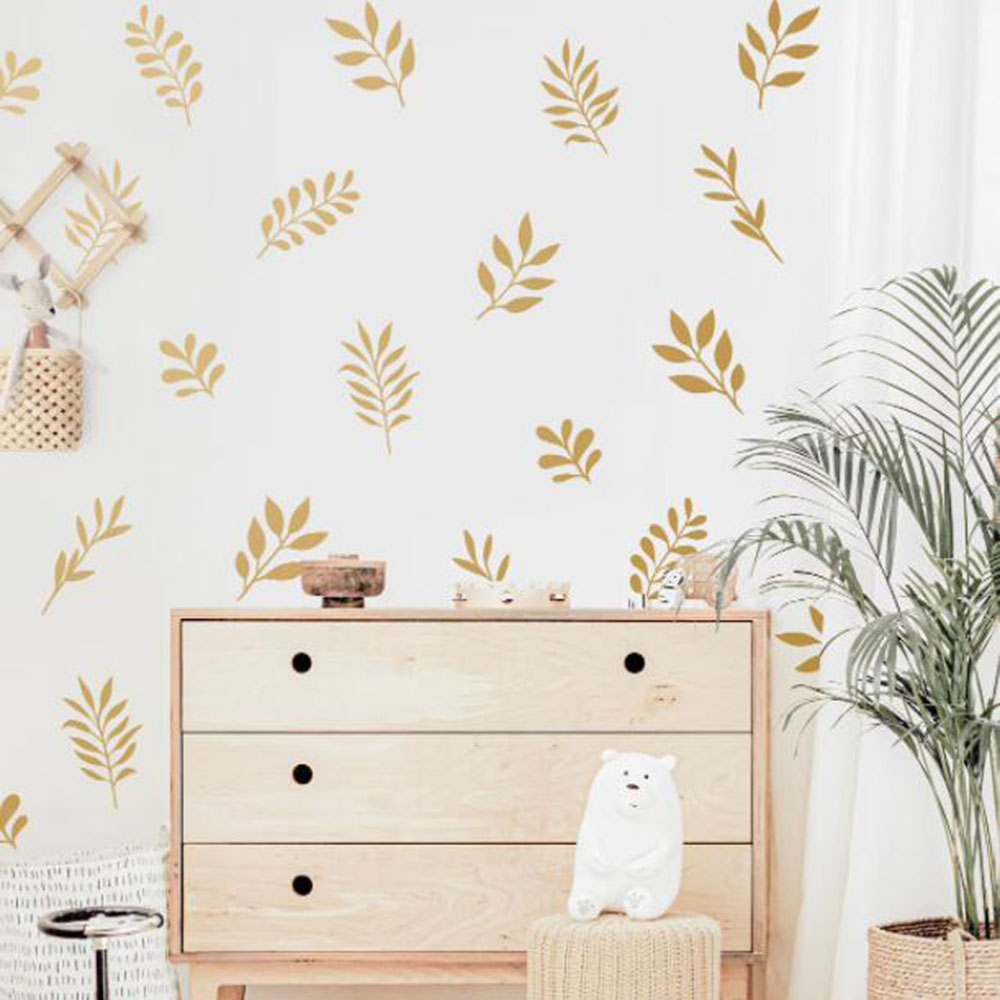 Autocollant mural botanique en - Baby Nursery Panelling avis et prix