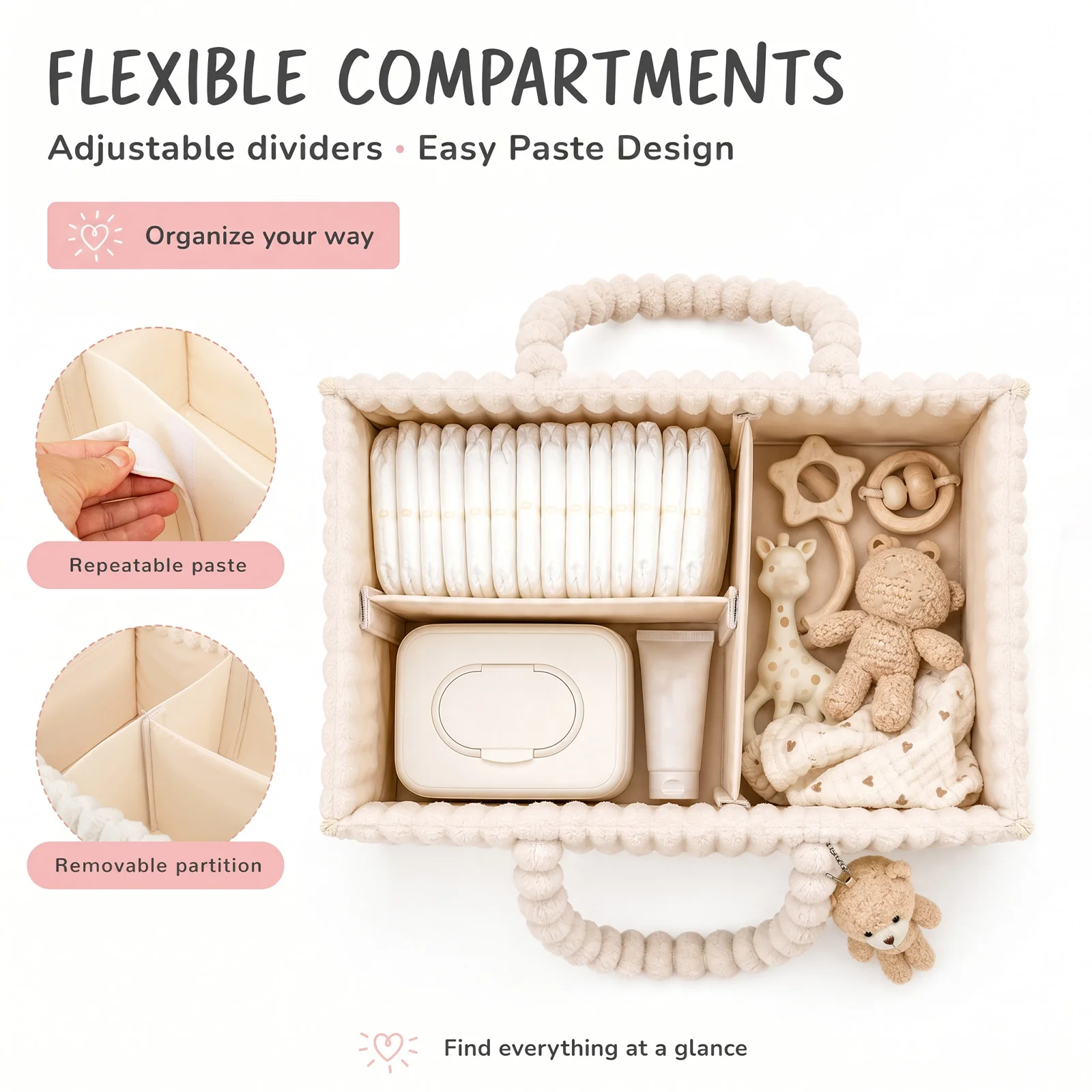Organisateur de couches pour b - Diaper Caddy Organizer avis et prix