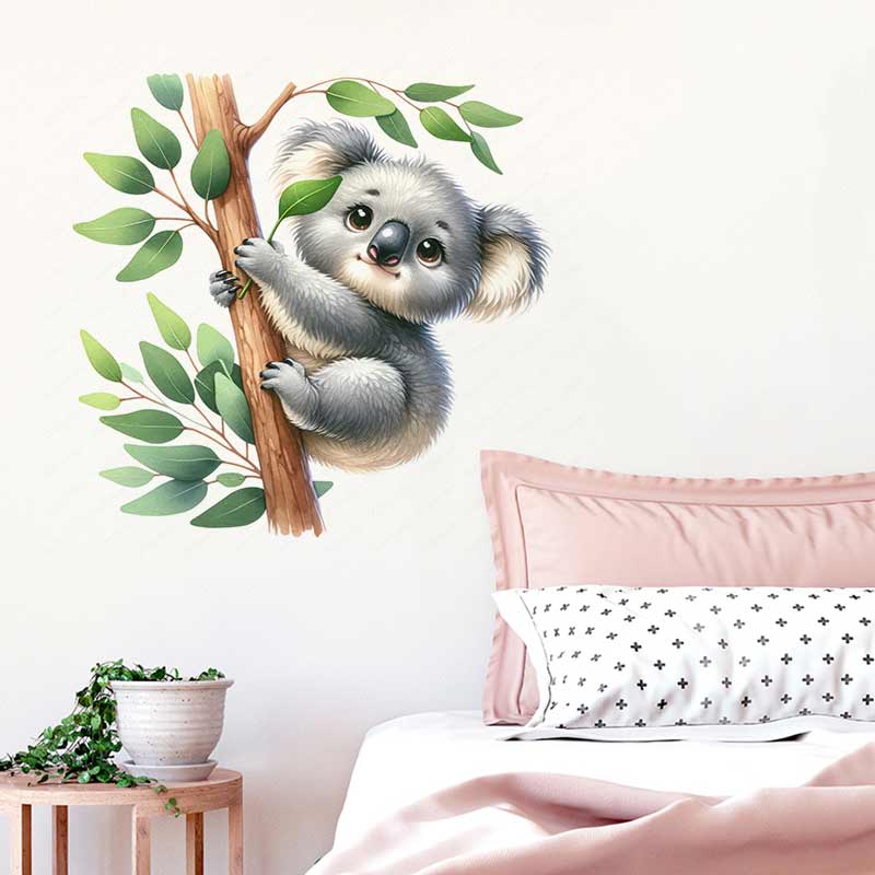 Autocollant mural Koala mignon - Baby Nursery Mural Wallpaper avis et prix