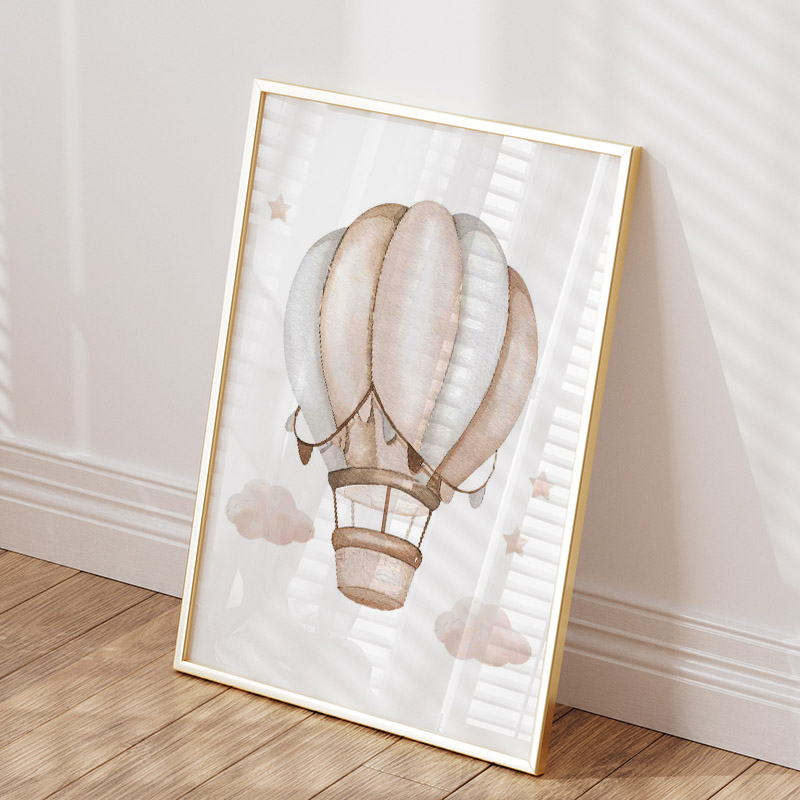 Toile d'Art Mural en Forme d'É - Baby Nursery Elephant avis et prix