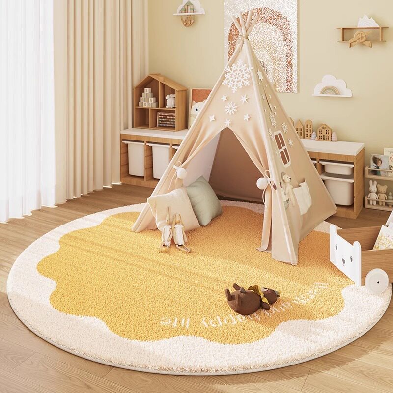 Tapis rond aspect cachemire VI - Baby Nursery Rug avis et prix