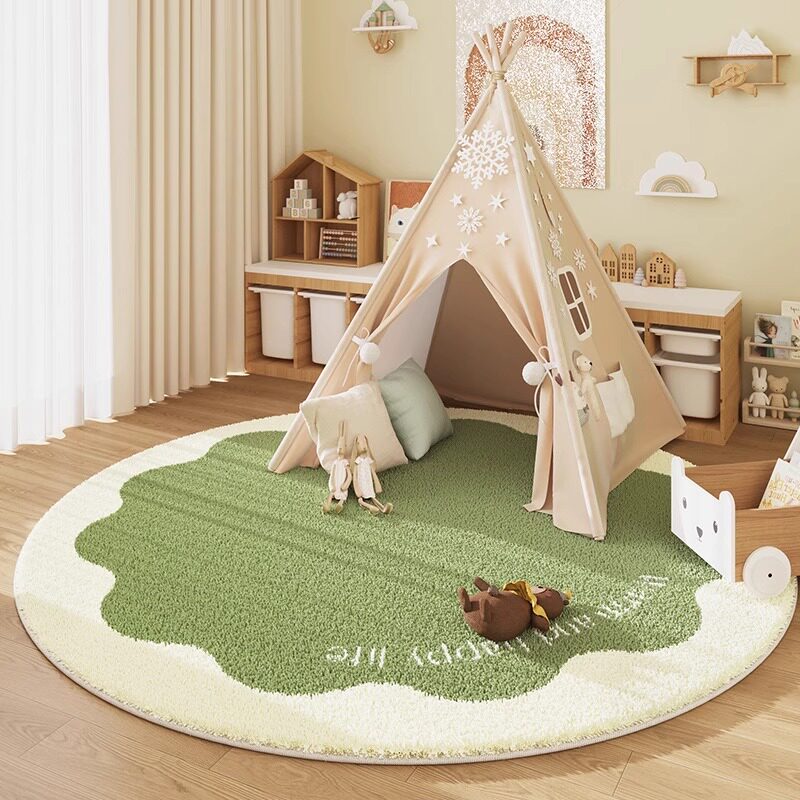 Tapis rond aspect cachemire VI - Baby Nursery Rug avis et prix