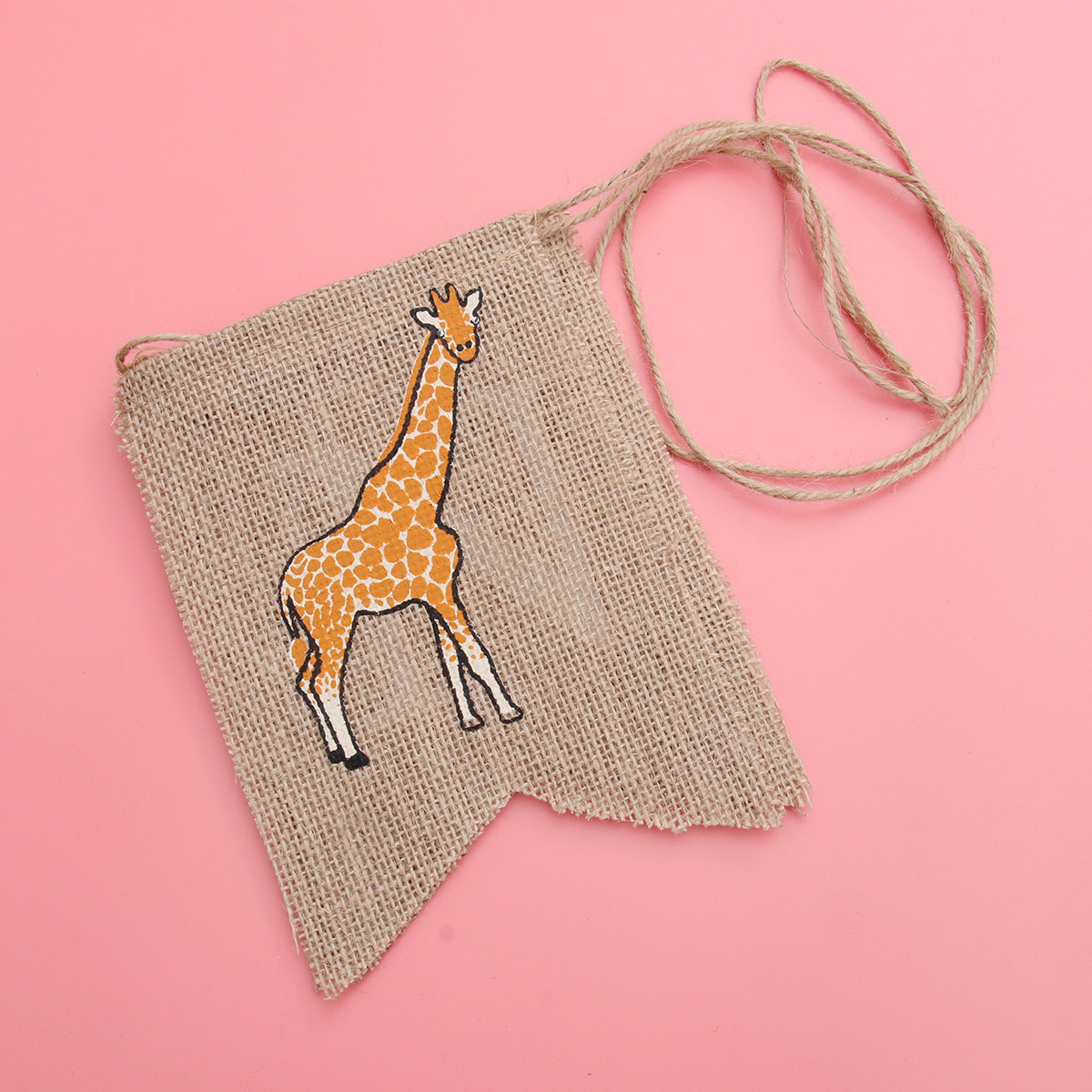 Guirlande en toile de jute à m - Baby Nursery Bunting avis et prix