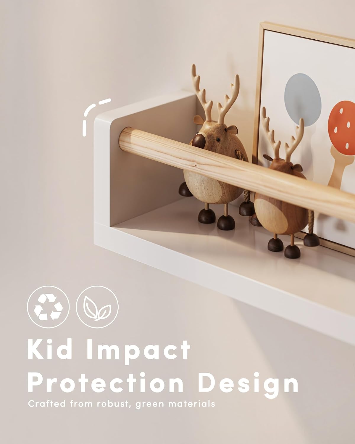 Ensemble de 3 étagères flottan - Baby Nursery Bookshelf avis et prix