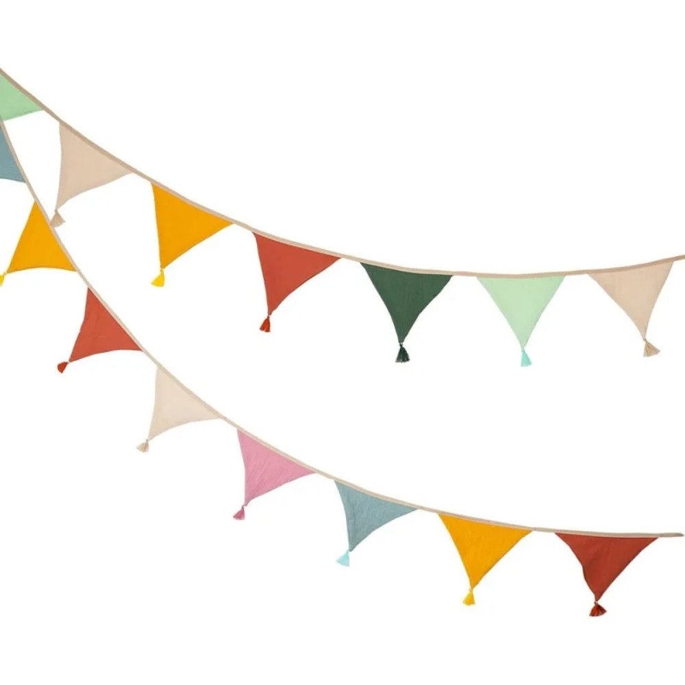 10 bannières en tissu multicol - Baby Nursery Bunting avis et prix