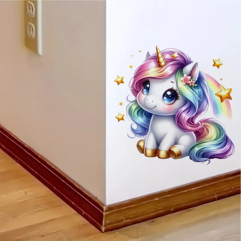 Autocollant Mural licorne arc- - Baby Nursery Mural Wallpaper avis et prix